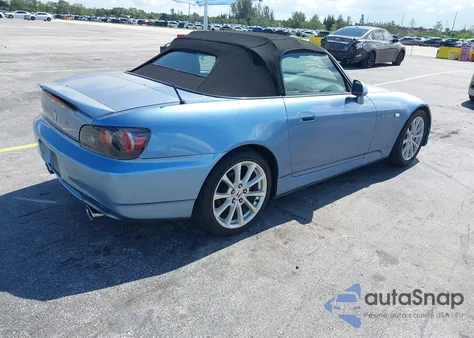 2006 Honda S2000 z USA, uszkodzony, nr VIN JHMAP21416S001005